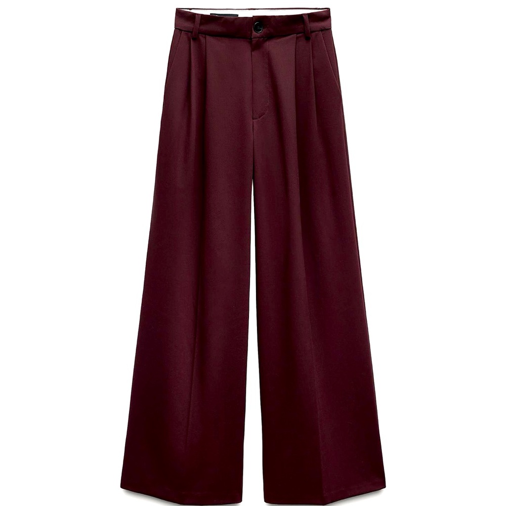 Zara Double Pleat Pants
Burgundy/Wine colored